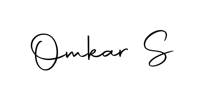 How to make Omkar S name signature. Use Autography-DOLnW style for creating short signs online. This is the latest handwritten sign. Omkar S signature style 10 images and pictures png