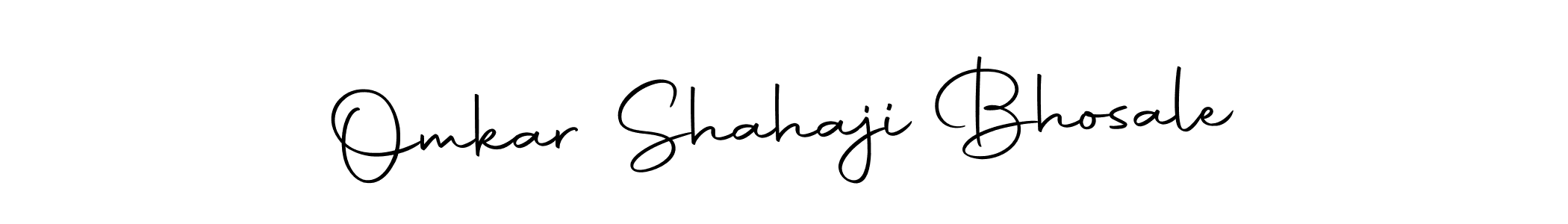 How to make Omkar Shahaji Bhosale name signature. Use Autography-DOLnW style for creating short signs online. This is the latest handwritten sign. Omkar Shahaji Bhosale signature style 10 images and pictures png