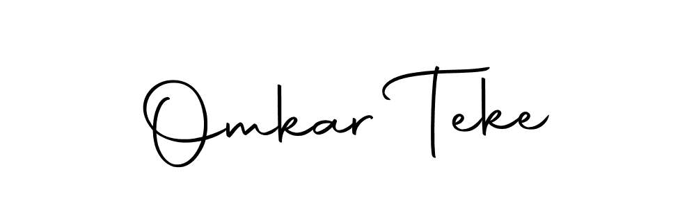 This is the best signature style for the Omkar Teke name. Also you like these signature font (Autography-DOLnW). Mix name signature. Omkar Teke signature style 10 images and pictures png