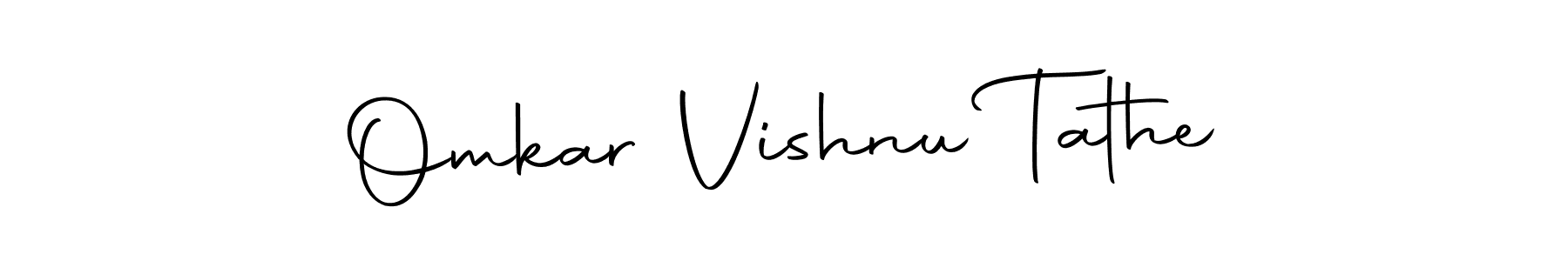 It looks lik you need a new signature style for name Omkar Vishnu Tathe. Design unique handwritten (Autography-DOLnW) signature with our free signature maker in just a few clicks. Omkar Vishnu Tathe signature style 10 images and pictures png