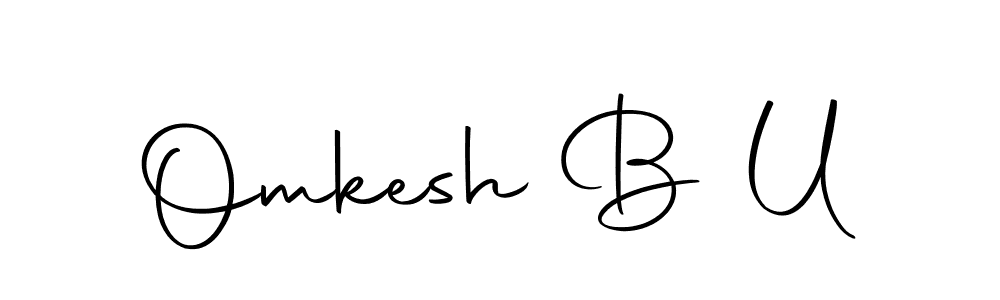 Use a signature maker to create a handwritten signature online. With this signature software, you can design (Autography-DOLnW) your own signature for name Omkesh B U. Omkesh B U signature style 10 images and pictures png