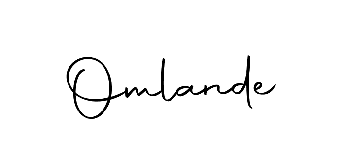 The best way (Autography-DOLnW) to make a short signature is to pick only two or three words in your name. The name Omlande include a total of six letters. For converting this name. Omlande signature style 10 images and pictures png