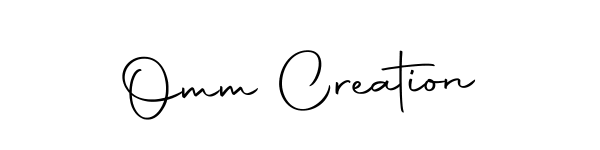 How to Draw Omm Creation signature style? Autography-DOLnW is a latest design signature styles for name Omm Creation. Omm Creation signature style 10 images and pictures png