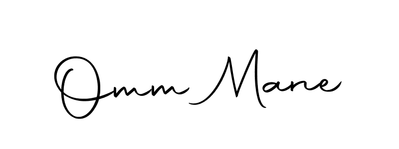 How to make Omm Mane signature? Autography-DOLnW is a professional autograph style. Create handwritten signature for Omm Mane name. Omm Mane signature style 10 images and pictures png