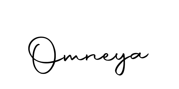 Create a beautiful signature design for name Omneya. With this signature (Autography-DOLnW) fonts, you can make a handwritten signature for free. Omneya signature style 10 images and pictures png