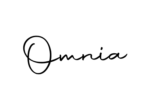 How to make Omnia signature? Autography-DOLnW is a professional autograph style. Create handwritten signature for Omnia name. Omnia signature style 10 images and pictures png