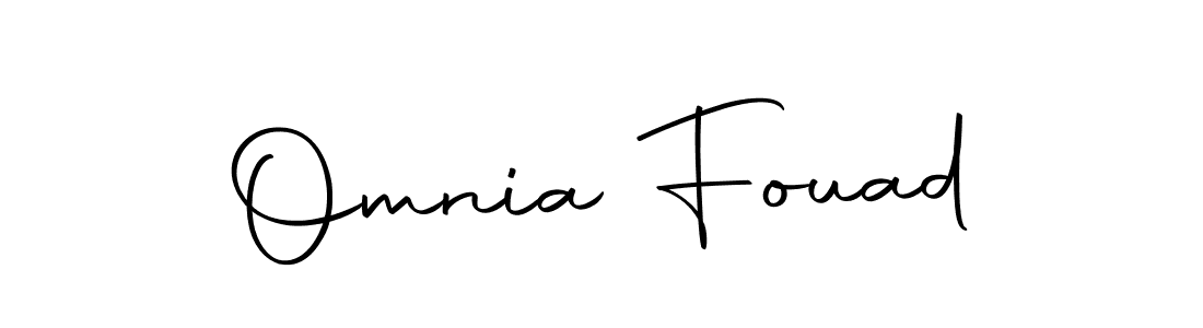 Also we have Omnia Fouad name is the best signature style. Create professional handwritten signature collection using Autography-DOLnW autograph style. Omnia Fouad signature style 10 images and pictures png