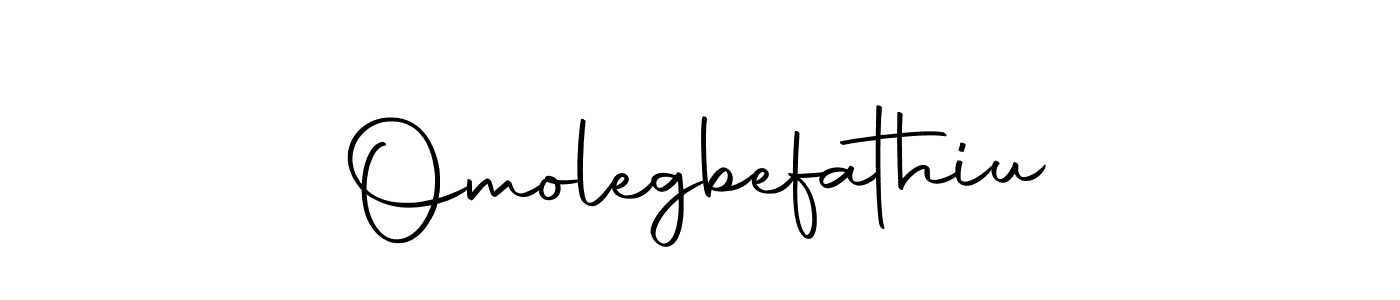 Design your own signature with our free online signature maker. With this signature software, you can create a handwritten (Autography-DOLnW) signature for name Omolegbefathiu. Omolegbefathiu signature style 10 images and pictures png