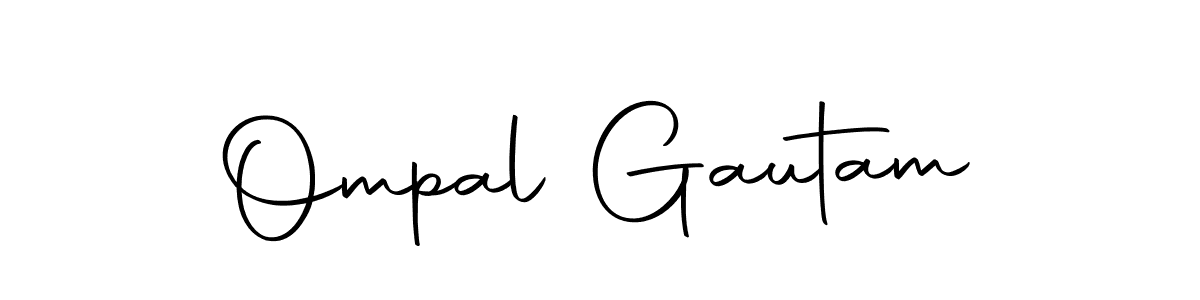 Use a signature maker to create a handwritten signature online. With this signature software, you can design (Autography-DOLnW) your own signature for name Ompal Gautam. Ompal Gautam signature style 10 images and pictures png