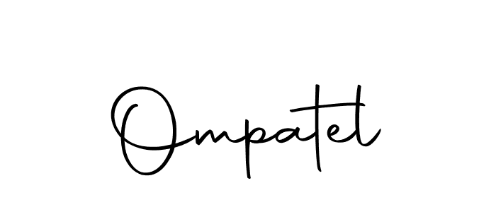Ompatel stylish signature style. Best Handwritten Sign (Autography-DOLnW) for my name. Handwritten Signature Collection Ideas for my name Ompatel. Ompatel signature style 10 images and pictures png