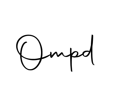 You should practise on your own different ways (Autography-DOLnW) to write your name (Ompd) in signature. don't let someone else do it for you. Ompd signature style 10 images and pictures png