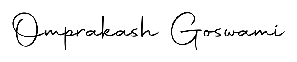 Designed for modern professionals: Omprakash Goswami name signature crafted with Autography-DOLnW script. Ready for digital PDF workflows. Omprakash Goswami signature style 10 images and pictures png