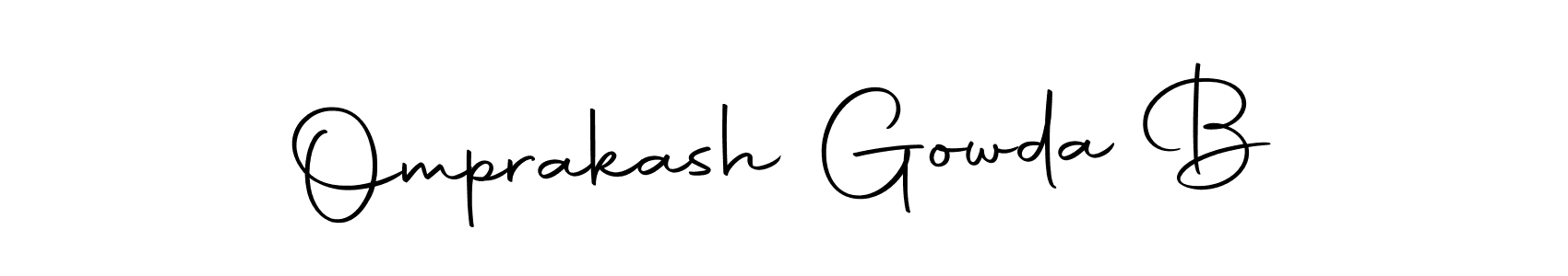 Make a beautiful signature design for name Omprakash Gowda B. With this signature (Autography-DOLnW) style, you can create a handwritten signature for free. Omprakash Gowda B signature style 10 images and pictures png
