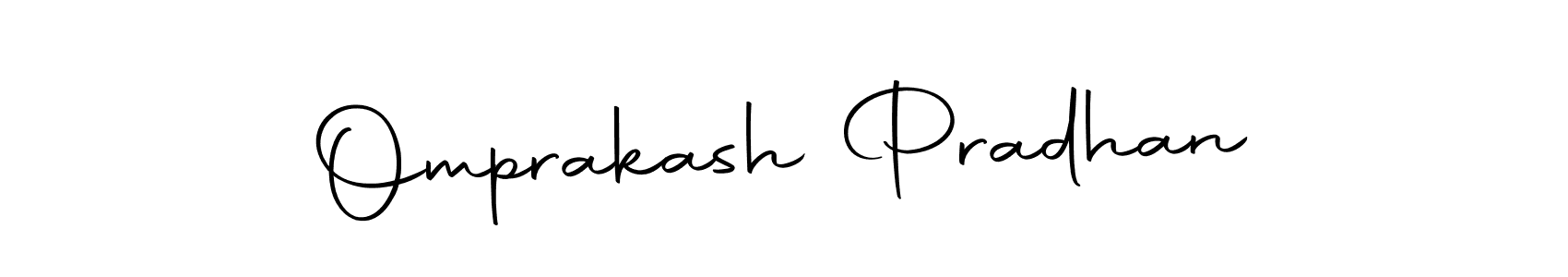The best way (Autography-DOLnW) to make a short signature is to pick only two or three words in your name. The name Omprakash Pradhan include a total of six letters. For converting this name. Omprakash Pradhan signature style 10 images and pictures png