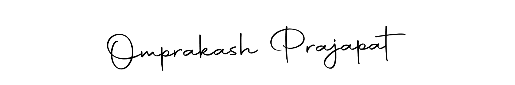 How to make Omprakash Prajapat name signature. Use Autography-DOLnW style for creating short signs online. This is the latest handwritten sign. Omprakash Prajapat signature style 10 images and pictures png