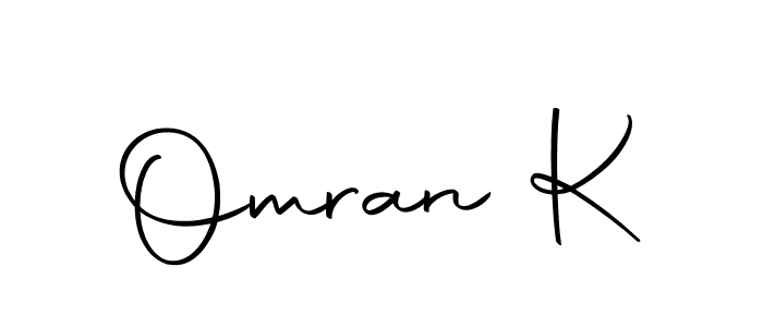 Similarly Autography-DOLnW is the best handwritten signature design. Signature creator online .You can use it as an online autograph creator for name Omran K. Omran K signature style 10 images and pictures png