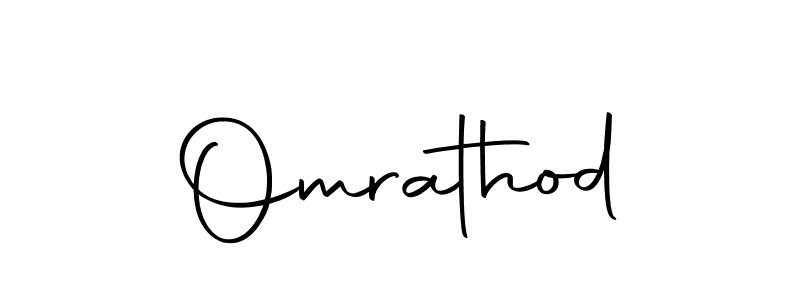 Create a beautiful signature design for name Omrathod. With this signature (Autography-DOLnW) fonts, you can make a handwritten signature for free. Omrathod signature style 10 images and pictures png