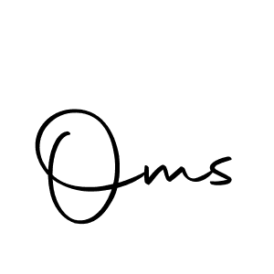 Design your own signature with our free online signature maker. With this signature software, you can create a handwritten (Autography-DOLnW) signature for name Oms. Oms signature style 10 images and pictures png