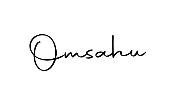 Design your own signature with our free online signature maker. With this signature software, you can create a handwritten (Autography-DOLnW) signature for name Omsahu. Omsahu signature style 10 images and pictures png