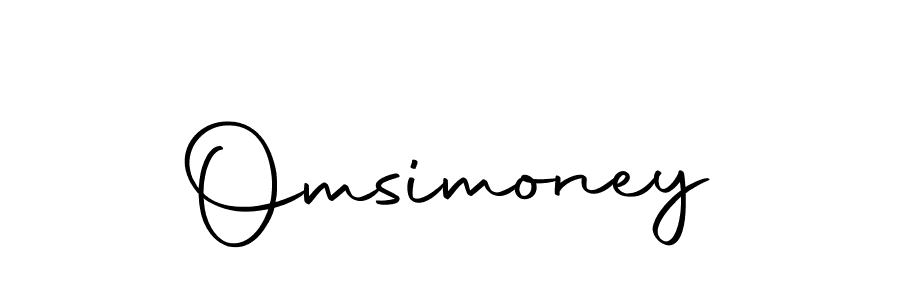 Make a beautiful signature design for name Omsimoney. With this signature (Autography-DOLnW) style, you can create a handwritten signature for free. Omsimoney signature style 10 images and pictures png