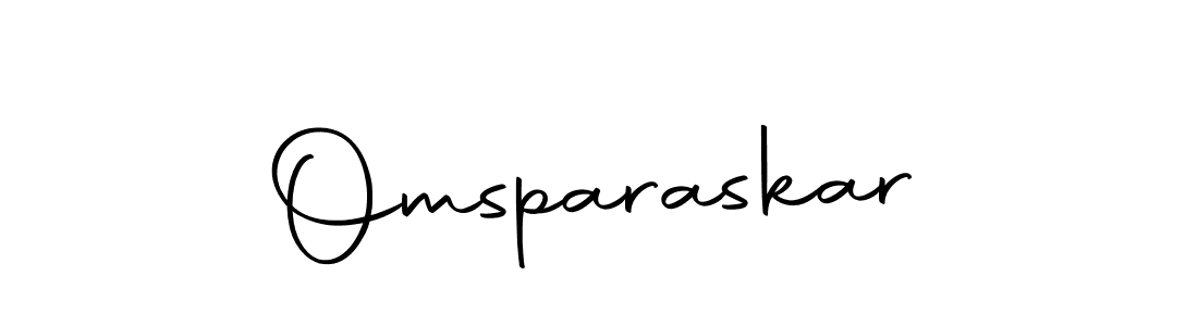 How to make Omsparaskar name signature. Use Autography-DOLnW style for creating short signs online. This is the latest handwritten sign. Omsparaskar signature style 10 images and pictures png