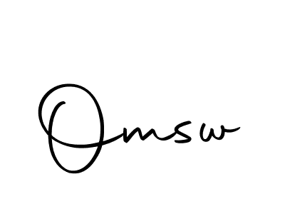 Omsw stylish signature style. Best Handwritten Sign (Autography-DOLnW) for my name. Handwritten Signature Collection Ideas for my name Omsw. Omsw signature style 10 images and pictures png