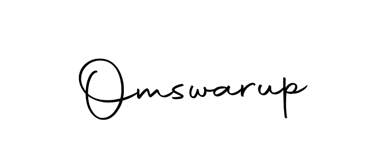 Also we have Omswarup name is the best signature style. Create professional handwritten signature collection using Autography-DOLnW autograph style. Omswarup signature style 10 images and pictures png