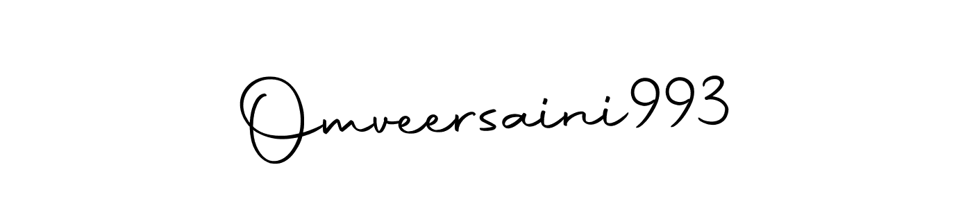 Use a signature maker to create a handwritten signature online. With this signature software, you can design (Autography-DOLnW) your own signature for name Omveersaini993. Omveersaini993 signature style 10 images and pictures png