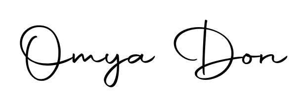 The Autography-DOLnW typeface gives name Omya Don a refined look. Suitable for certificates, diplomas, and official verification. Omya Don signature style 10 images and pictures png