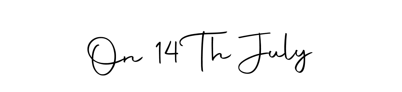 The best way (Autography-DOLnW) to make a short signature is to pick only two or three words in your name. The name On 14 Th July include a total of six letters. For converting this name. On 14 Th July signature style 10 images and pictures png