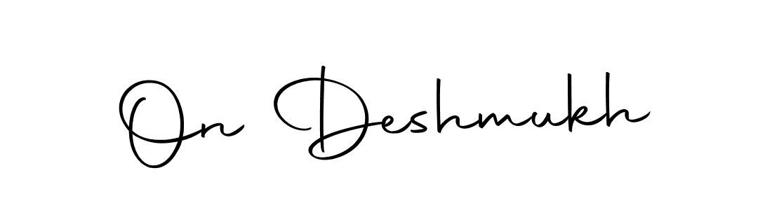 Here are the top 10 professional signature styles for the name On Deshmukh. These are the best autograph styles you can use for your name. On Deshmukh signature style 10 images and pictures png
