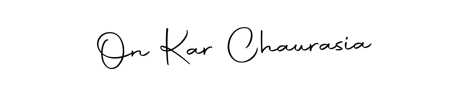 Make a beautiful signature design for name On Kar Chaurasia. Use this online signature maker to create a handwritten signature for free. On Kar Chaurasia signature style 10 images and pictures png