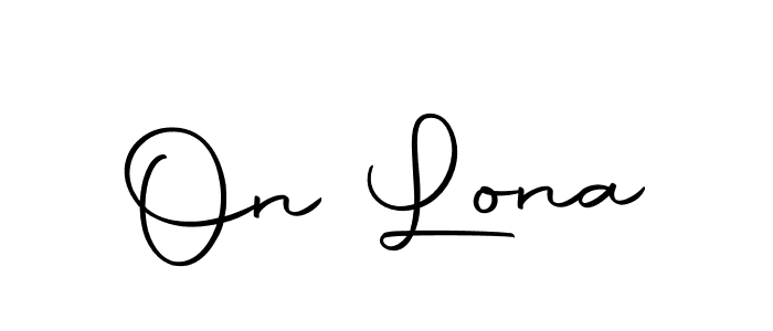 How to make On Lona signature? Autography-DOLnW is a professional autograph style. Create handwritten signature for On Lona name. On Lona signature style 10 images and pictures png