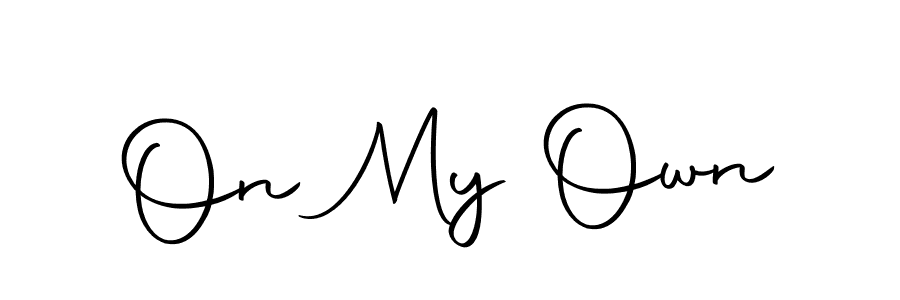 Make a beautiful signature design for name On My Own. With this signature (Autography-DOLnW) style, you can create a handwritten signature for free. On My Own signature style 10 images and pictures png