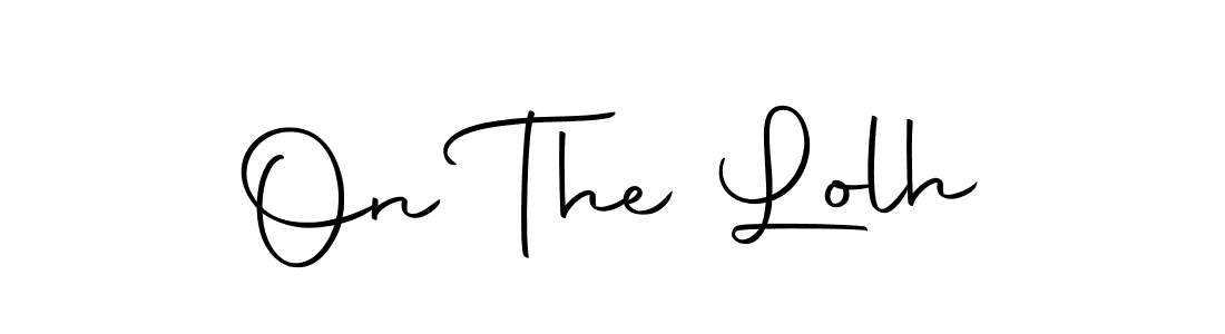 The best way (Autography-DOLnW) to make a short signature is to pick only two or three words in your name. The name On The Lolh include a total of six letters. For converting this name. On The Lolh signature style 10 images and pictures png