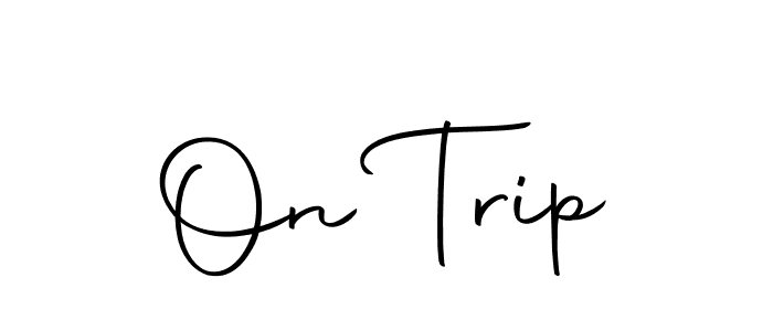 The best way (Autography-DOLnW) to make a short signature is to pick only two or three words in your name. The name On Trip include a total of six letters. For converting this name. On Trip signature style 10 images and pictures png