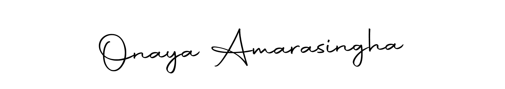Make a beautiful signature design for name Onaya Amarasingha. Use this online signature maker to create a handwritten signature for free. Onaya Amarasingha signature style 10 images and pictures png
