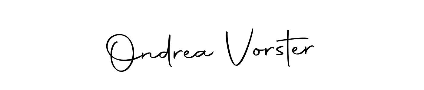 Create a beautiful signature design for name Ondrea Vorster. With this signature (Autography-DOLnW) fonts, you can make a handwritten signature for free. Ondrea Vorster signature style 10 images and pictures png