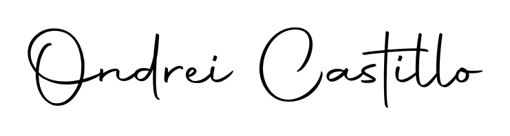 Upgrade your professional image with Ondrei Castillo signature created with Autography-DOLnW font. Fast, free, and watermark-free download. Ondrei Castillo signature style 10 images and pictures png