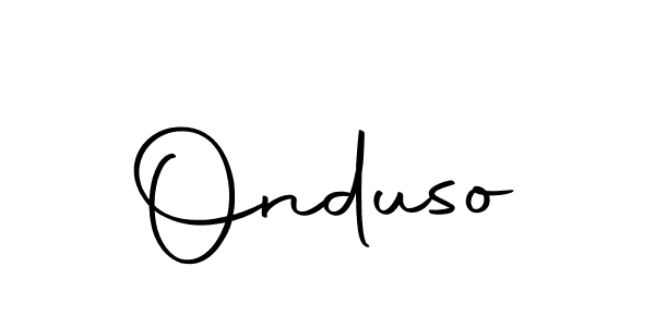 Make a beautiful signature design for name Onduso. With this signature (Autography-DOLnW) style, you can create a handwritten signature for free. Onduso signature style 10 images and pictures png