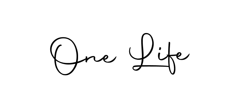 The best way (Autography-DOLnW) to make a short signature is to pick only two or three words in your name. The name One Life include a total of six letters. For converting this name. One Life signature style 10 images and pictures png