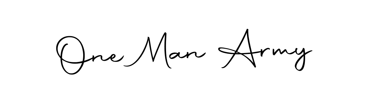 Use a signature maker to create a handwritten signature online. With this signature software, you can design (Autography-DOLnW) your own signature for name One Man Army. One Man Army signature style 10 images and pictures png