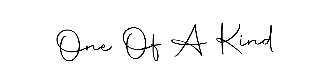 How to make One Of A Kind name signature. Use Autography-DOLnW style for creating short signs online. This is the latest handwritten sign. One Of A Kind signature style 10 images and pictures png