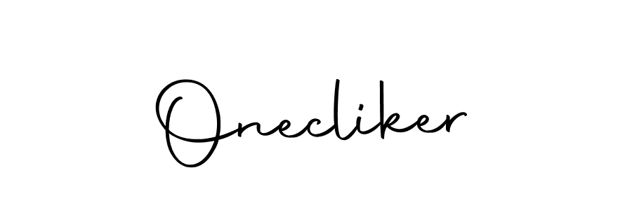Onecliker stylish signature style. Best Handwritten Sign (Autography-DOLnW) for my name. Handwritten Signature Collection Ideas for my name Onecliker. Onecliker signature style 10 images and pictures png