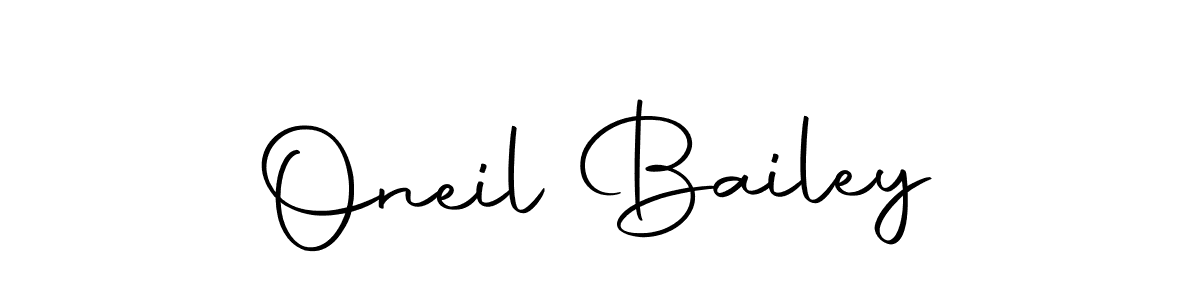 Create a beautiful signature design for name Oneil Bailey. With this signature (Autography-DOLnW) fonts, you can make a handwritten signature for free. Oneil Bailey signature style 10 images and pictures png