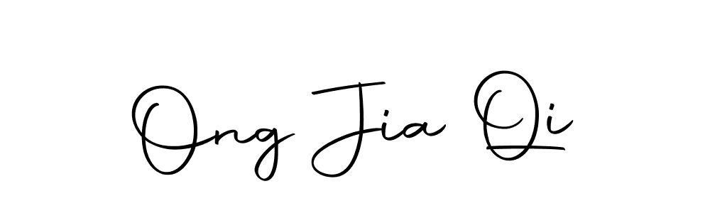 How to make Ong Jia Qi name signature. Use Autography-DOLnW style for creating short signs online. This is the latest handwritten sign. Ong Jia Qi signature style 10 images and pictures png