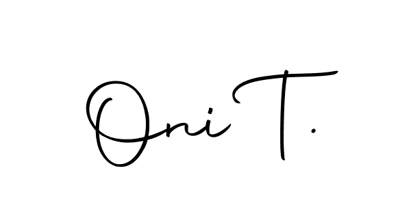Design your own signature with our free online signature maker. With this signature software, you can create a handwritten (Autography-DOLnW) signature for name Oni T.. Oni T. signature style 10 images and pictures png