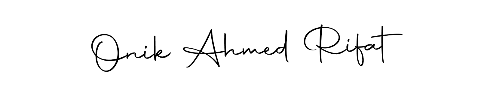 Make a short Onik Ahmed Rifat signature style. Manage your documents anywhere anytime using Autography-DOLnW. Create and add eSignatures, submit forms, share and send files easily. Onik Ahmed Rifat signature style 10 images and pictures png