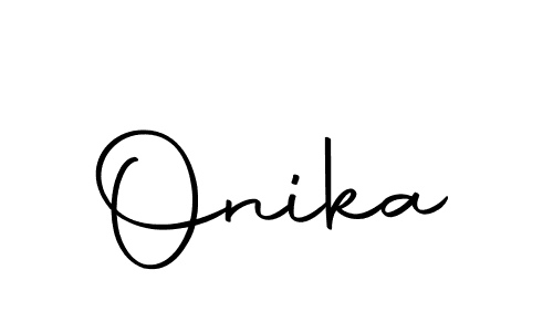 You should practise on your own different ways (Autography-DOLnW) to write your name (Onika) in signature. don't let someone else do it for you. Onika signature style 10 images and pictures png