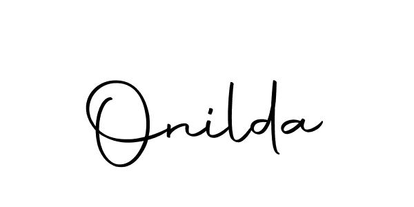 Make a beautiful signature design for name Onilda. With this signature (Autography-DOLnW) style, you can create a handwritten signature for free. Onilda signature style 10 images and pictures png